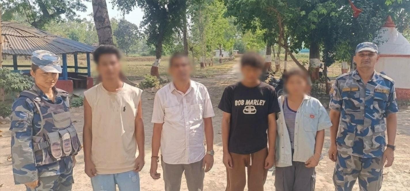 कञ्चनपुरको बेलौरी सीमा क्षेत्रबाट साढे छ ग्राम ब्राउन सुगरसहित चार जना पक्राउ