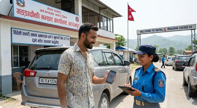 स्थलमार्गबाट नेपाल आउने पर्यटकका सवारी साधन अब अनलाइनबाटै दर्ता गर्न सकिने