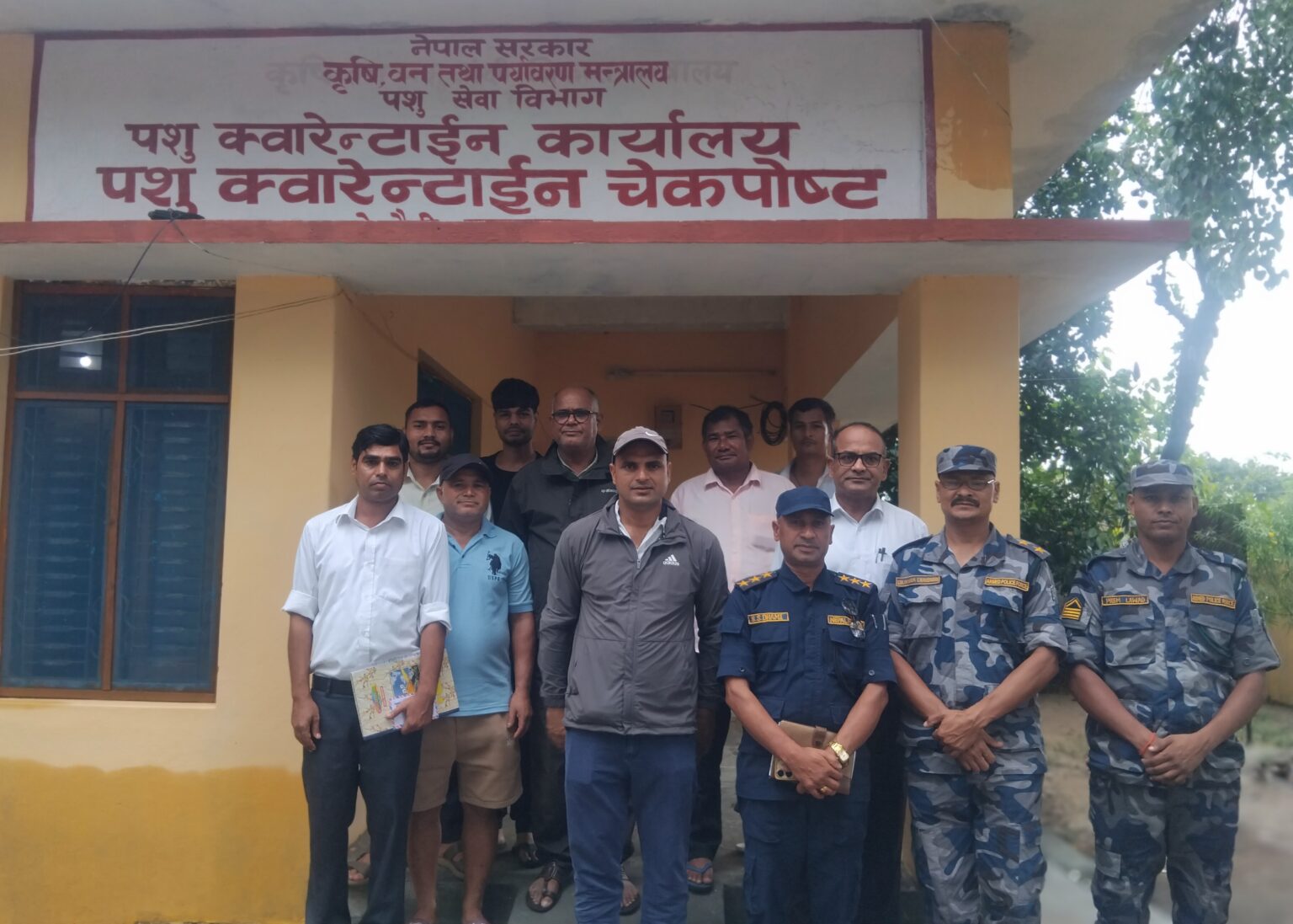 कञ्चनपुरको बेलौरीबाट पशु क्वारेन्टाइन चेकपोष्ट कैलाली सार्ने भित्री गृहकार्य हुदै