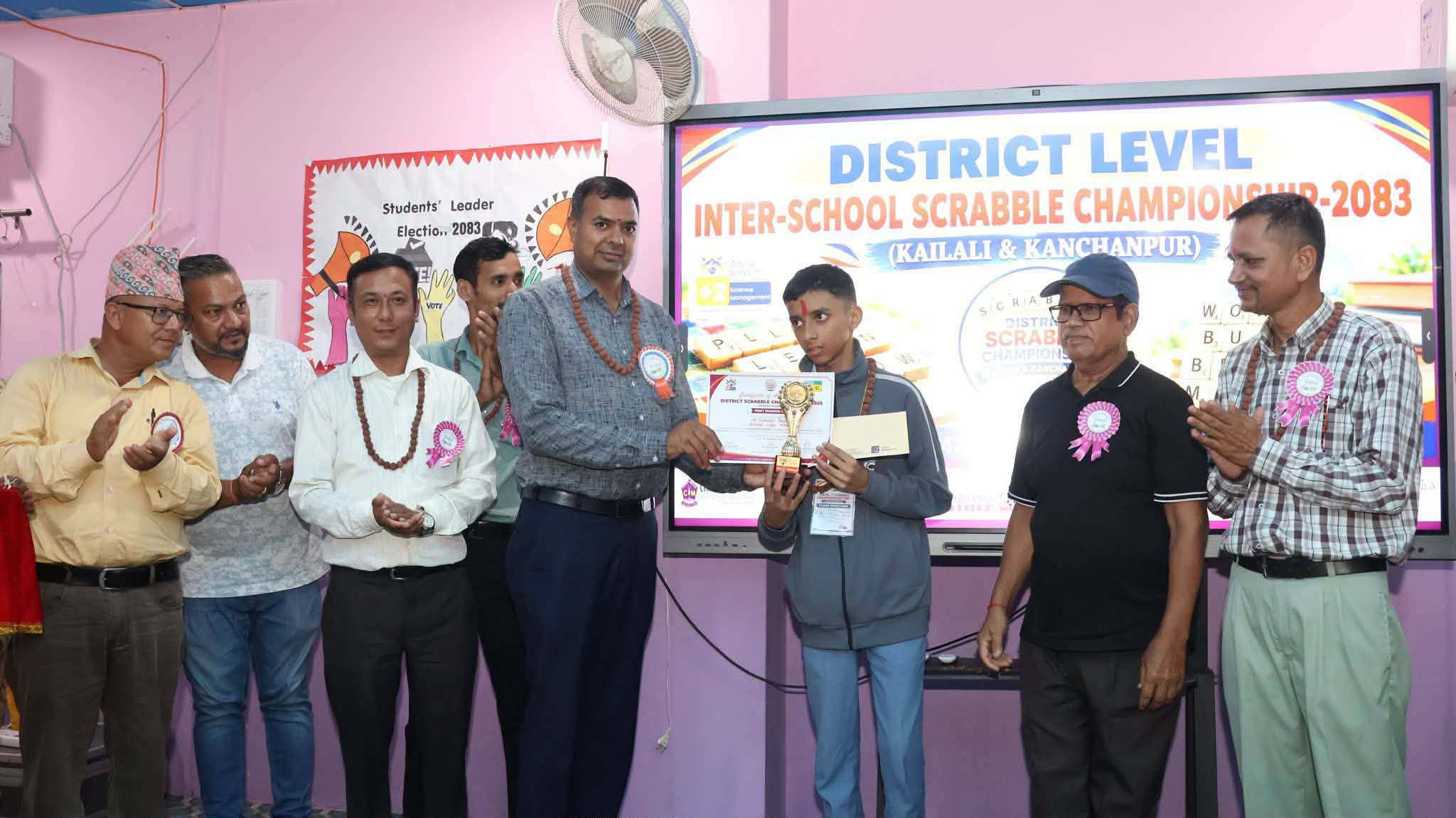 वात्सल्य विद्या निकेतनका छात्र विलक्षण पौडेल राष्ट्रिय स्क्र्याबल प्रतियोगिताका लागि छनौट
